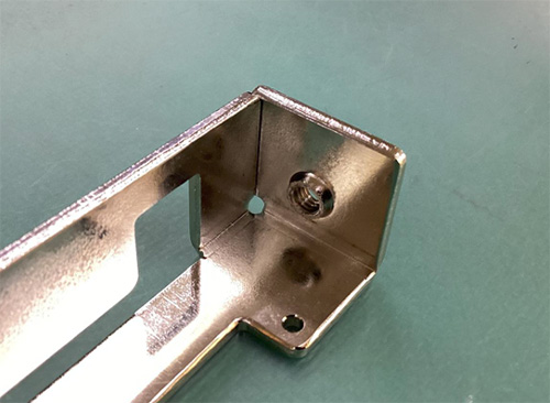 バーリング加工サンプルオモテ面